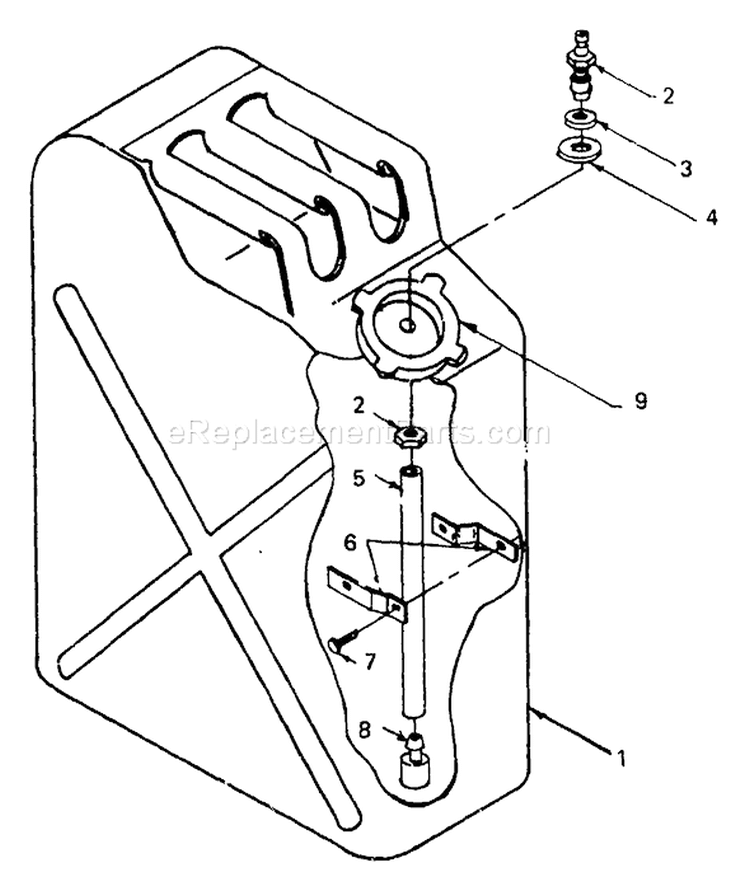 Page B Diagram and Parts List for 8710-0  Briggs and Stratton Generator